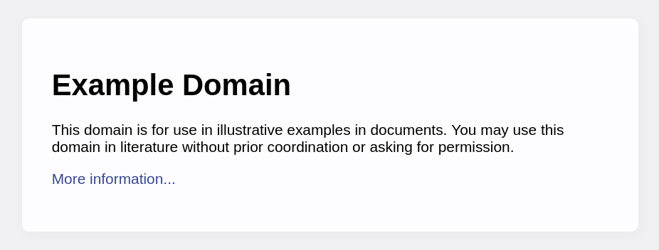 `example.com` Styled Content